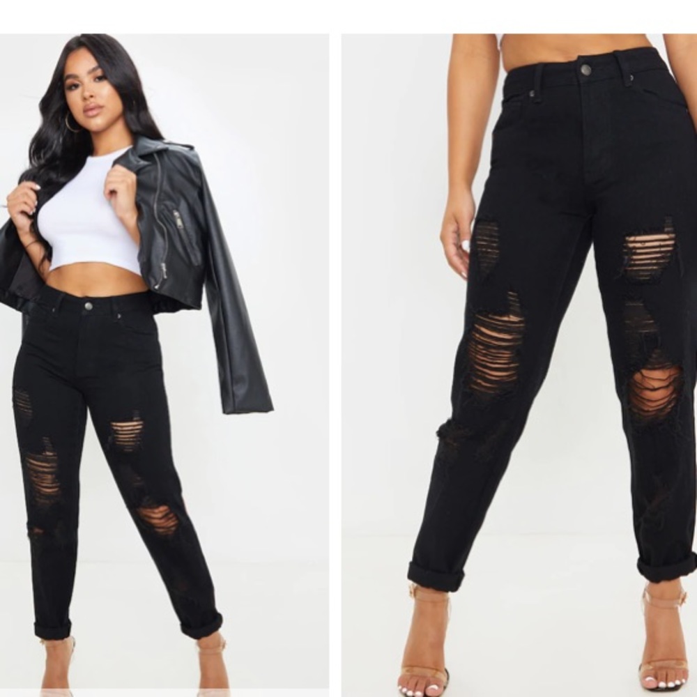 Pretty little thing Mom jeans size 8